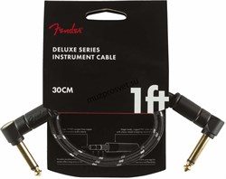 FENDER DELUXE 1' INST CABLE BTD инструментальный кабель, черный твид, 1' (30,48 см) - фото 161551