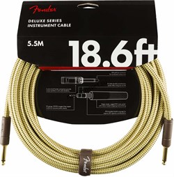 FENDER DELUXE 18.6' INST CBL TWD инструментальный кабель, твид, 18,6' (5,7 м) - фото 161552