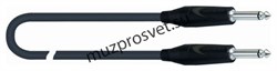 QUIK LOK S198-6AM BK готовый инструментальный кабель серии Professional, длина 6 метров, jack mono Amphenol, черн - фото 161571