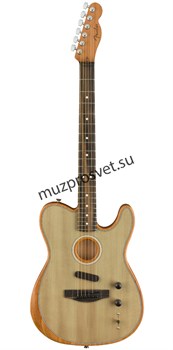 FENDER ACOUSTASONIC TELE SNG W/ BAG электроакустическая гитара, цвет серый, в комплекте чехол - фото 161855