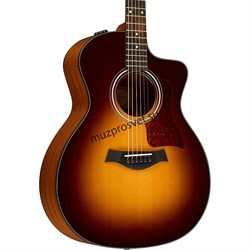 TAYLOR 114ce-SB электроакустическая гитара, цвет санбёрст, в комплекте чехол - фото 162089