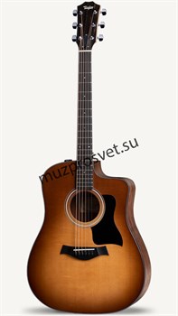TAYLOR 110ce-SB электроакустическая гитара, цвет санбёрст, в комплекте чехол - фото 162093