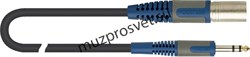 QUIK LOK RKSM344-5 микрофонный кабель Superflex с разъемами XLR папа - Stereo Jack, 5 метров, цвет черный, серия Rok Solid - фото 162112