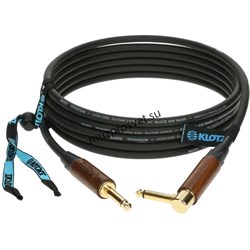 KLOTZ TIW0450PR готовый инструментальный кабель 4.5м класса hi-end, серия TITANIUM, прямой угловой Klotz mono jack - фото 162116