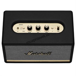 MARSHALL ACTON BT II BLACK компактная акустическая система с Bluetooth и Wi-Fi, цвет чёрный. - фото 162665