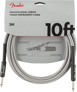 FENDER FENDER 10' INST CABLE WHT TWD инструментальный кабель, белый твид, 10' (3,05 м) - фото 162968