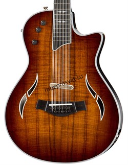 TAYLOR T5Z-12 CUSTOM 12-струнная полуакустическая гитара, цвет натуральный, в комплекте кейс - фото 163045