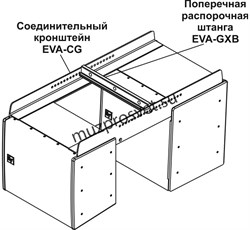 Electro-Voice EVA-CG2-WHT рама для соединения сабвуферов и элементов EVA, цвет белый - фото 163351