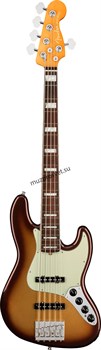 FENDER American Ultra Jazz Bass® V, Rosewood Fingerboard, Mocha Burst электрогитара, цвет санберст, в комплекте кейс - фото 163524