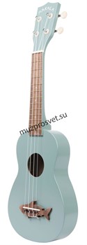 KALA MK-SS/GRY MAKALA SHARK, SOPRANO UKULELE, SHARK FIN GRAY, VINTAGE FINISH укулеле сопрано, цвет серый - фото 163600