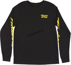 FENDER STRAT 90'S LONG SLEEVE T-SHIRT, BLACK XL футболка с длинным рукавом, цвет чёрный, размер XL - фото 163654