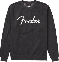 FENDER SPAGHETTI LOGO PULLOVER, CHARCOAL, M пуловер, размер M - фото 163677