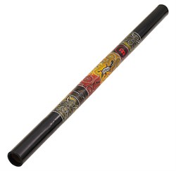 MEINL DDG1-BK WOOD DIDGERIDOO 47' диджериду, бамбук, цвет чёрный с этническим рисунком - фото 164146