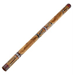 MEINL DDG1-BR WOOD DIDGERIDOO диджериду, бамбук, цвет коричневый с этническим рисунком - фото 164151