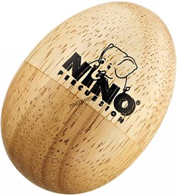 MEINL NINO562 WOOD EGG SHAKER SMALL шейкер-яйцо, гевея, цвет натуральный - фото 164173