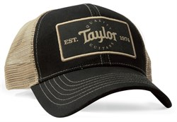 TAYLOR 00390 Trucker Cap,Black/Khaki,Taylor Patch Кепка с логотипом Taylor, цвет черный/хаки - фото 164205