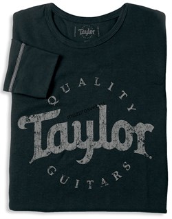 TAYLOR 20227 Men's LS Thermal,Aged Logo,Black-XL Футболка мужская с длинным рукавом и логотипом Taylor, цвет черный, размер XL - фото 164253