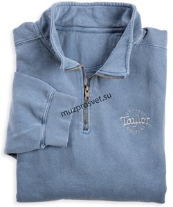 TAYLOR 39528 Qtr Zip Sweatshirt,BlueJn-XXL Свитшот мужской, цвет синий, размер XXL - фото 164291