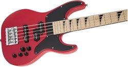 JACKSON CBXNTM V - FIESTA RED 5-струнная бас-гитара, цвет красный (белый пикгард) - фото 164436