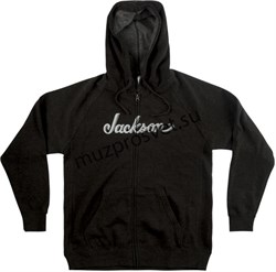 JACKSON LOGO HOODIE GRY S толстовка на молнии, цвет серый, размер S - фото 164552