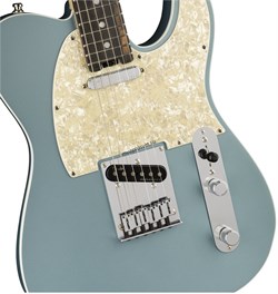 FENDER AM ELITE TELE EB SATIN IBM электрогитара, цвет синий металлик, в комплекте кейс - фото 164703