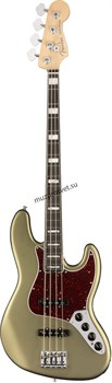 FENDER AM ELITE J BASS EB SATIN JPM 4-струнная бас-гитара, цвет зеленый металлик, в комплекте кейс - фото 164772