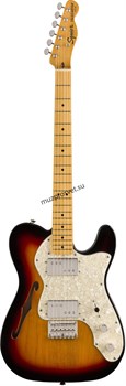 FENDER SQUIER SQ CV 70s TELE THINLINE MN 3TS полуакустическая электрогитара, цвет санберст - фото 164849