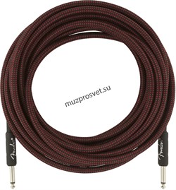 FENDER FENDER 25' INST CABLE RED TWD инструментальный кабель, красный твид, 25' (7,62 м) - фото 164965