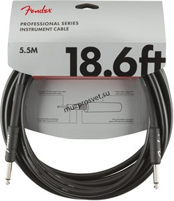 FENDER FENDER 18.6' INST CBL BLK инструментальный кабель, черный, 18,6' (5,7 м) - фото 164990