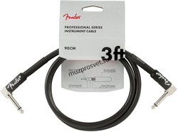 FENDER FENDER 3' INST CABLE BLK инструментальный кабель, черный, 3' (91,44 см) - фото 164993