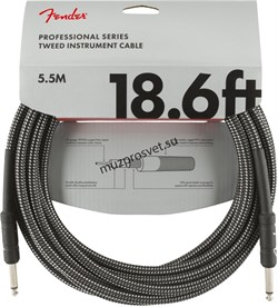FENDER FENDER 18.6' INST CABLE GRY TWD инструментальный кабель, серый твид, 18,6' (5,7 м) - фото 165008