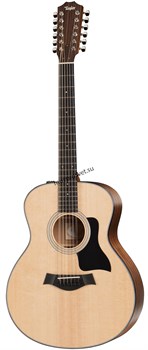 TAYLOR 356E 12-струнная электроакустическая гитара, цвет натуральный, в комплекте кейс - фото 165407