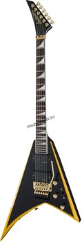 JACKSON RRX24 - BLK W YLW BVLS Электрогитара, серия X - Rhoads. - фото 166097