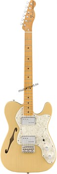 FENDER VINTERA '70S TELECASTER® THINLINE, VINTAGE BLONDE полуакустическая гитара, цвет бежевый, в комплекте чехол - фото 166252