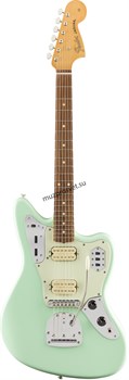 FENDER VINTERA '60S JAGUAR® MODIFIED HH, PAU FERRO FINGERBOARD, SURF GREEN электрогитара, цвет зелёный, в комплекте чехол - фото 166264