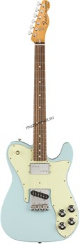 FENDER VINTERA '70S TELECASTER® CUSTOM, PAU FERRO FINGERBOARD, SONIC BLUE электрогитара, цвет голубой, в комплекте чехол - фото 166276