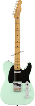 FENDER VINTERA '50S TELECASTER® MODIFIED, MAPLE FINGERBOARD, SURF GREEN электрогитара, цвет зелёный, в комплекте чехол - фото 166312