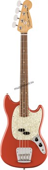 FENDER VINTERA '60S MUSTANG BASS®, PAU FERRO FINGERBOARD, FIESTA RED 4-струнная бас-гитара, цвет красный, в комплекте чехол - фото 166337