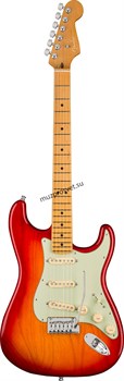 FENDER American Ultra Stratocaster®, Rosewood Fingerboard, Plasma Red Burst электрогитара, цвет красный в комплекте кейс - фото 166833