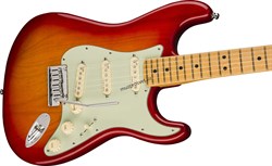 FENDER American Ultra Stratocaster®, Rosewood Fingerboard, Plasma Red Burst электрогитара, цвет красный в комплекте кейс - фото 166835