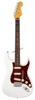 FENDER American Ultra Stratocaster®, Rosewood Fingerboard, Arctic Pearl электрогитара, цвет белый в комплекте кейс - фото 166848