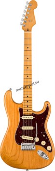 FENDER American Ultra Stratocaster®, Maple Fingerboard, Aged Natural электрогитара, цвет натуральный в комплекте кейс - фото 166858