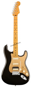 FENDER American Ultra Stratocaster® HSS, Maple Fingerboard, Texas Tea электрогитара, цвет черный в комплекте кейс - фото 166870