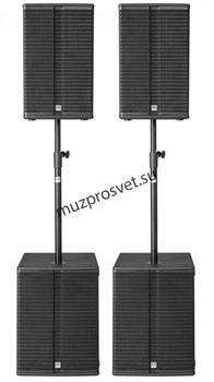 HK AUDIO Linear 3 Bass Power Pack комплект акустических систем: 2 x L3 115 FA, 2 x L SUB 1800 A, чехлы и штанги, 4800 Вт - фото 166938