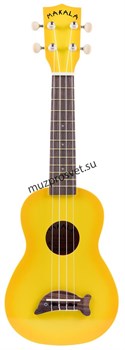 KALA MK-SD/YLBURST MAKALA YELLOW BURST DOLPHIN UKULELE укулеле сопрано, цвет Yellow Burst - фото 167039