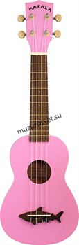 KALA MK-SS/PNK MAKALA SHARK, SOPRANO UKULELE, SHELL PIN укулеле сопрано, цвет розовый - фото 167087