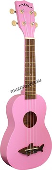 KALA MK-SS/PNK MAKALA SHARK, SOPRANO UKULELE, SHELL PIN укулеле сопрано, цвет розовый - фото 167090