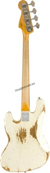 FENDER 1961 JAZZ BASS® HEAVY RELIC®, ROSEWOOD FINGERBOARD, AGED OLYMPIC WHITE 4-х струнная бас-гитара, цвет винтажный белый - фото 167218