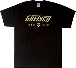 GRETSCH GUITARS P&F MENS TEE BLK L футболка мужская, цвет чёрный, размер L - фото 167310