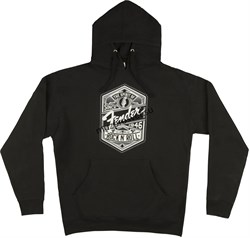 FENDER SPIRIT OF ROCK N ROLL MENS HOODIE мужская толстовка с капюшоном, цвет чёрный, размер XXL - фото 167341